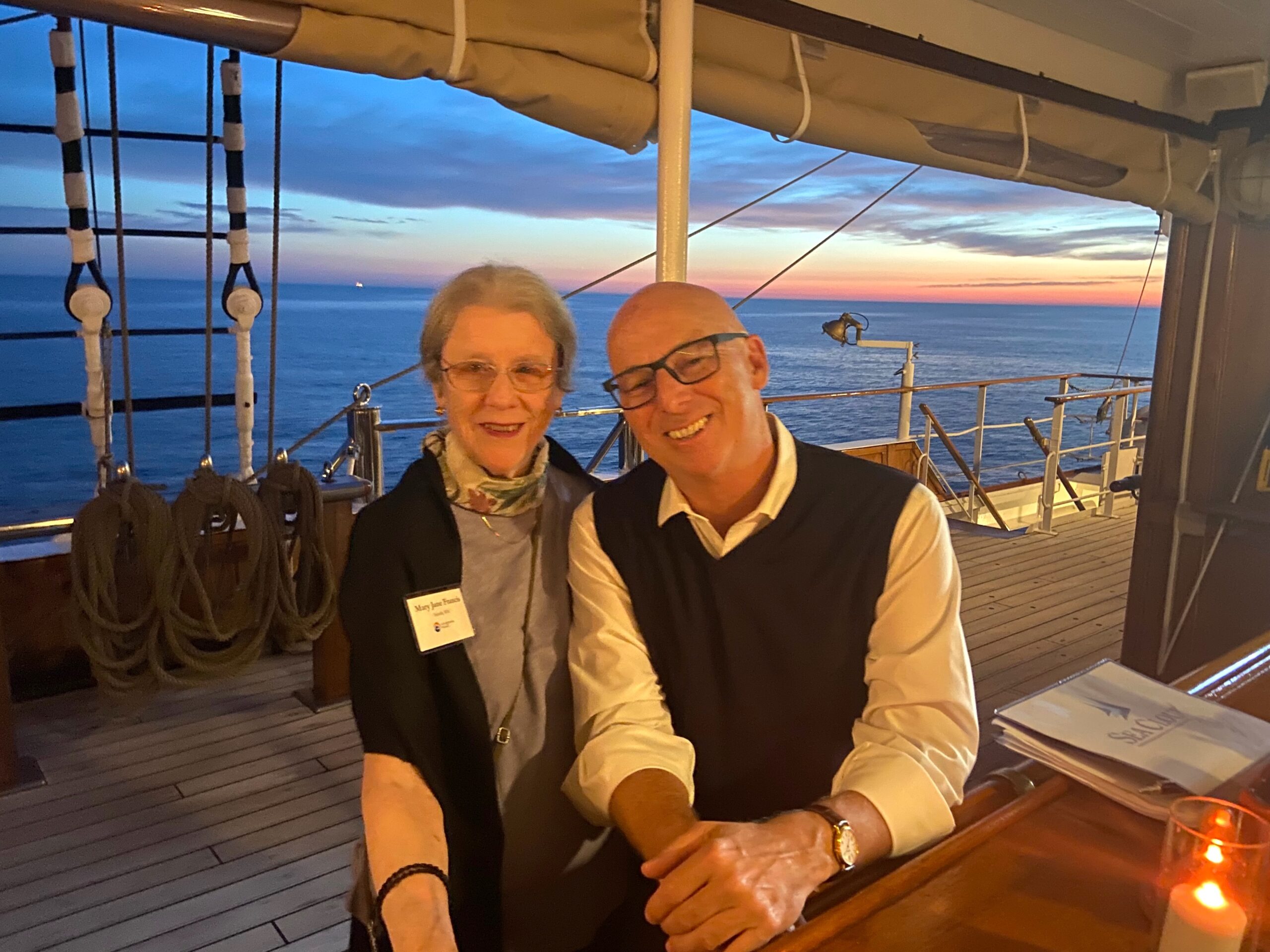 Scarecrow and Gremlin on the Sea Cloud in October 2022