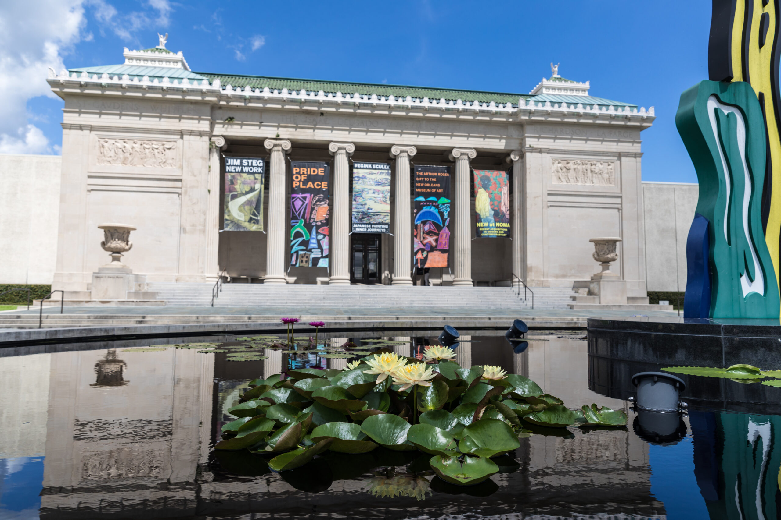 Entrance view of the New Orleans Museum of Art