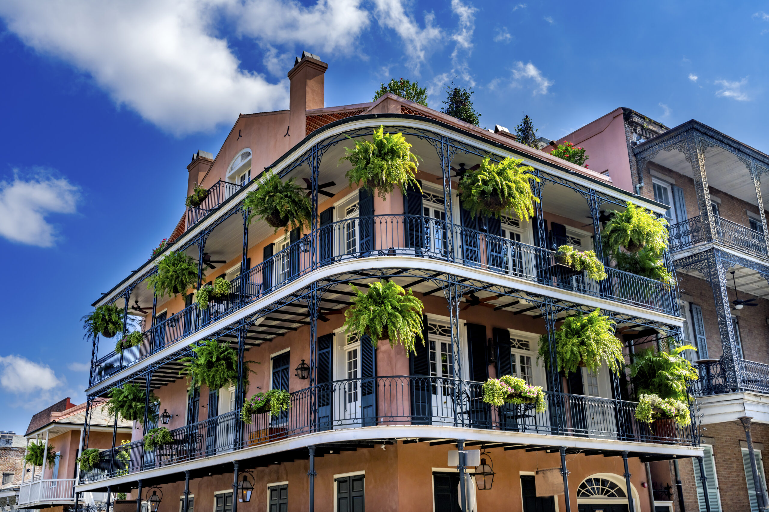 Old Colonial Buildings on Dumaine Street