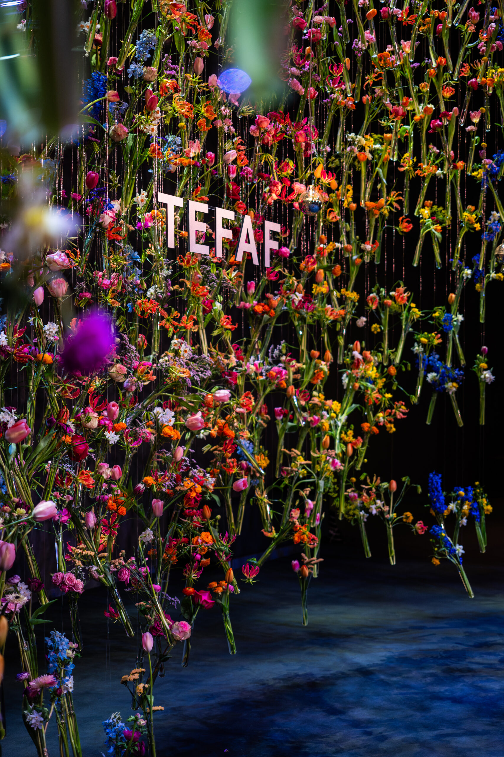 TEFAF Maastricht flower wall 2025