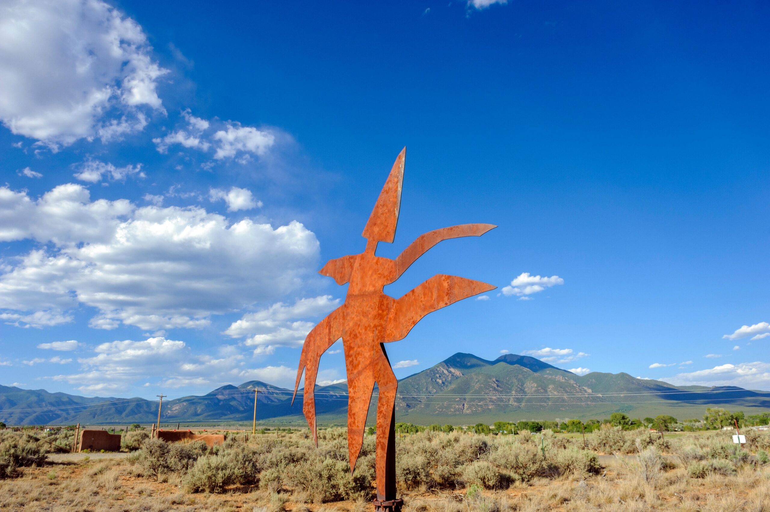 Taos New Mexico art work sculpture