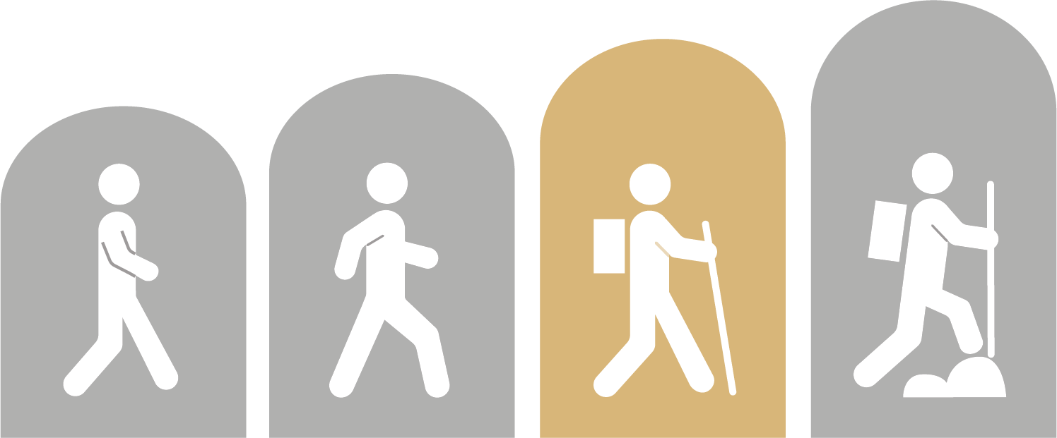 brisk walking stick figure