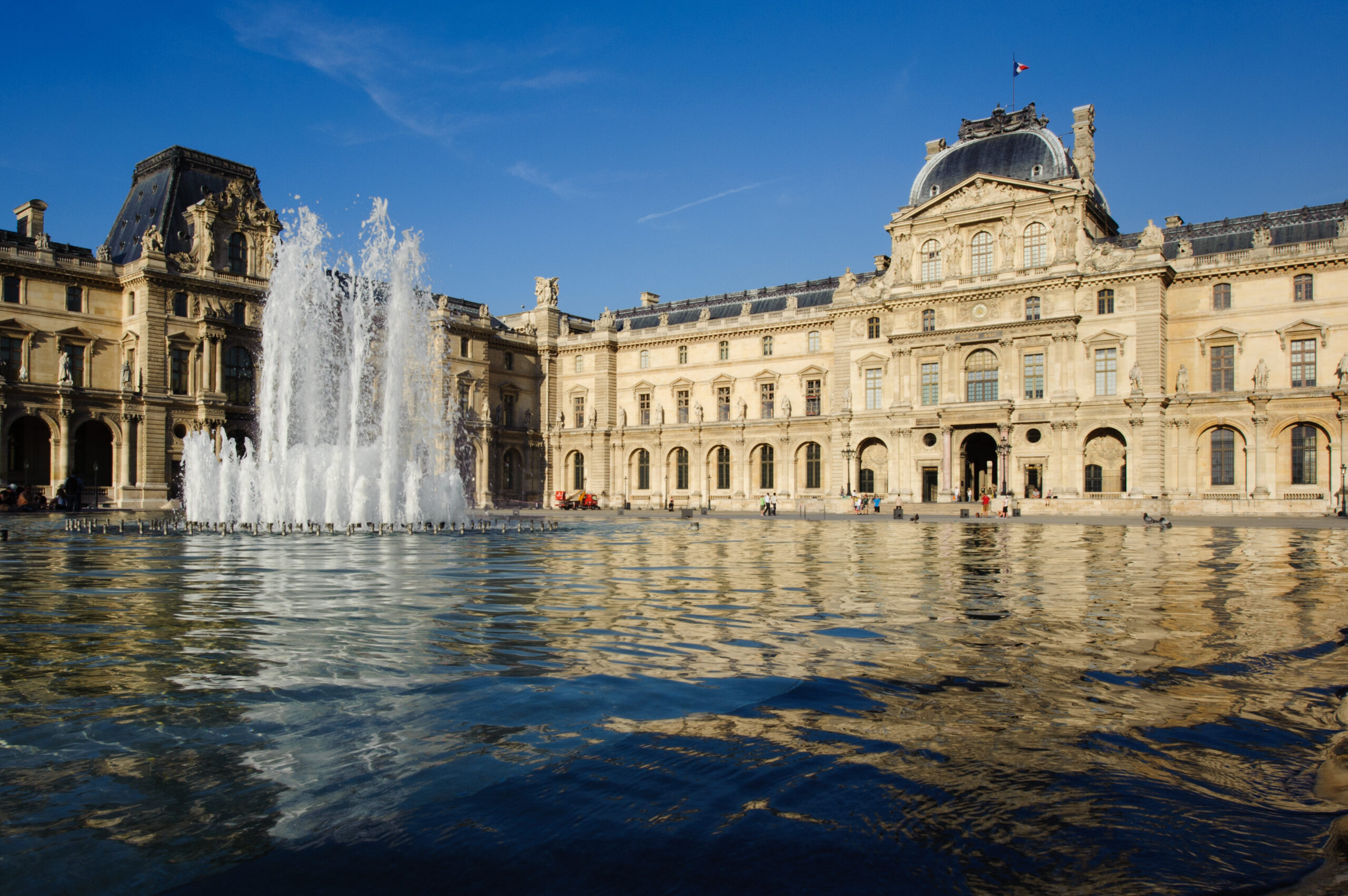 Louvre Museum exterior image Paris France